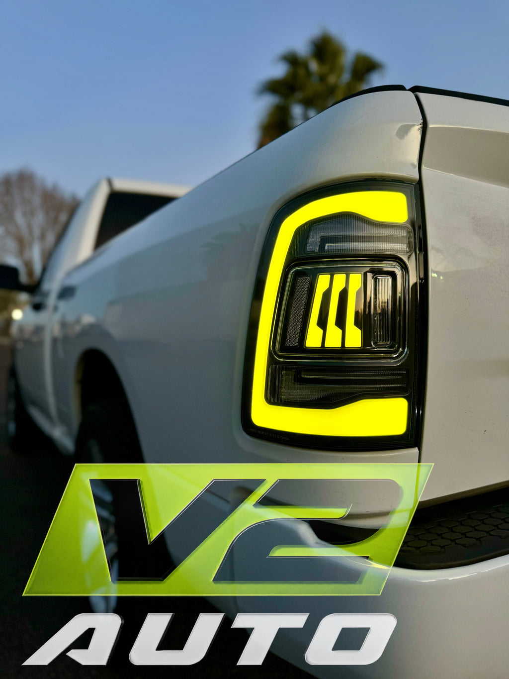 Dodge Ram 2009-2018 "Phantom 3 5th Gen Style RGB Color Changing” Tail Lamps