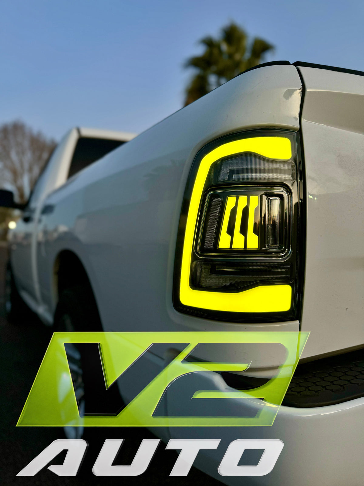 Dodge Ram 2009-2018 "Phantom 3 5th Gen Style RGB Color Changing” Tail Lamps
