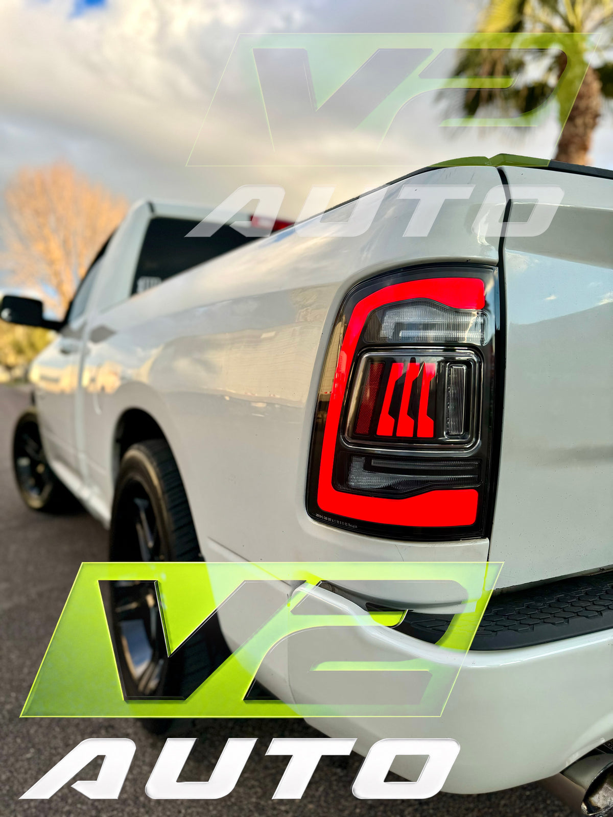 Dodge Ram 2009-2018 "Phantom 3 5th Gen Style SEQUENCE" Tail Lamps