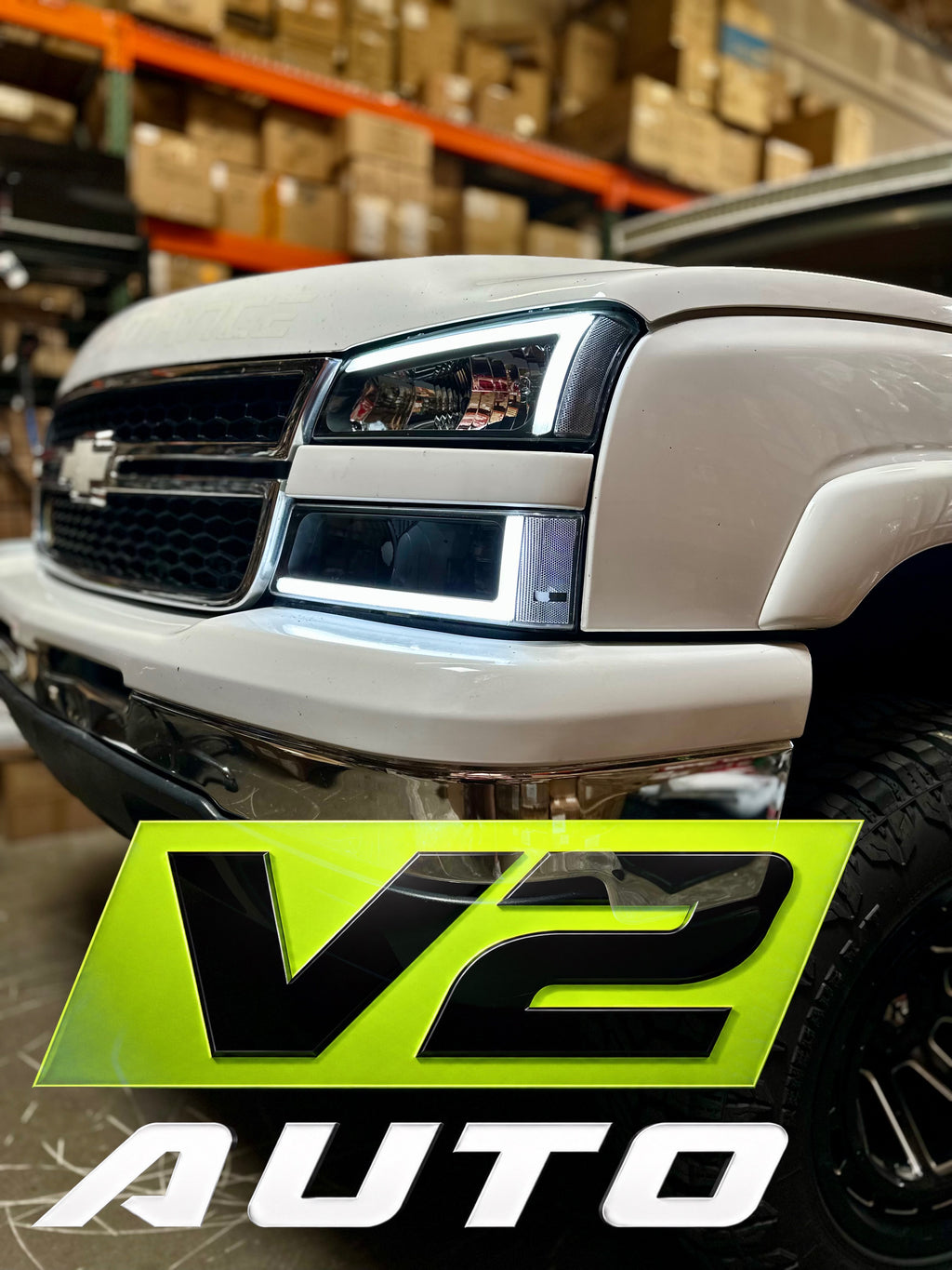2003-2006 Chevy Silverado “Big C SWITCHBACK SEQUENTIAL” LED DRL Headlamps