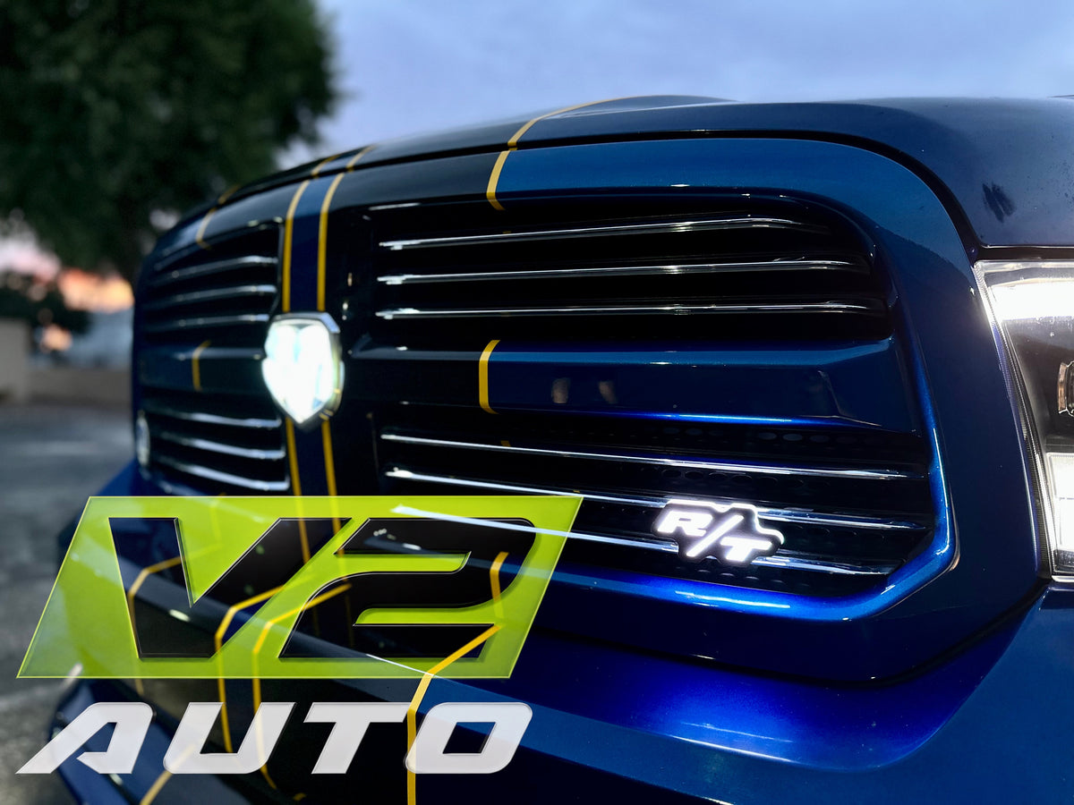 DODGE “RT” LED RGB Bluetooth Color Changing Emblem