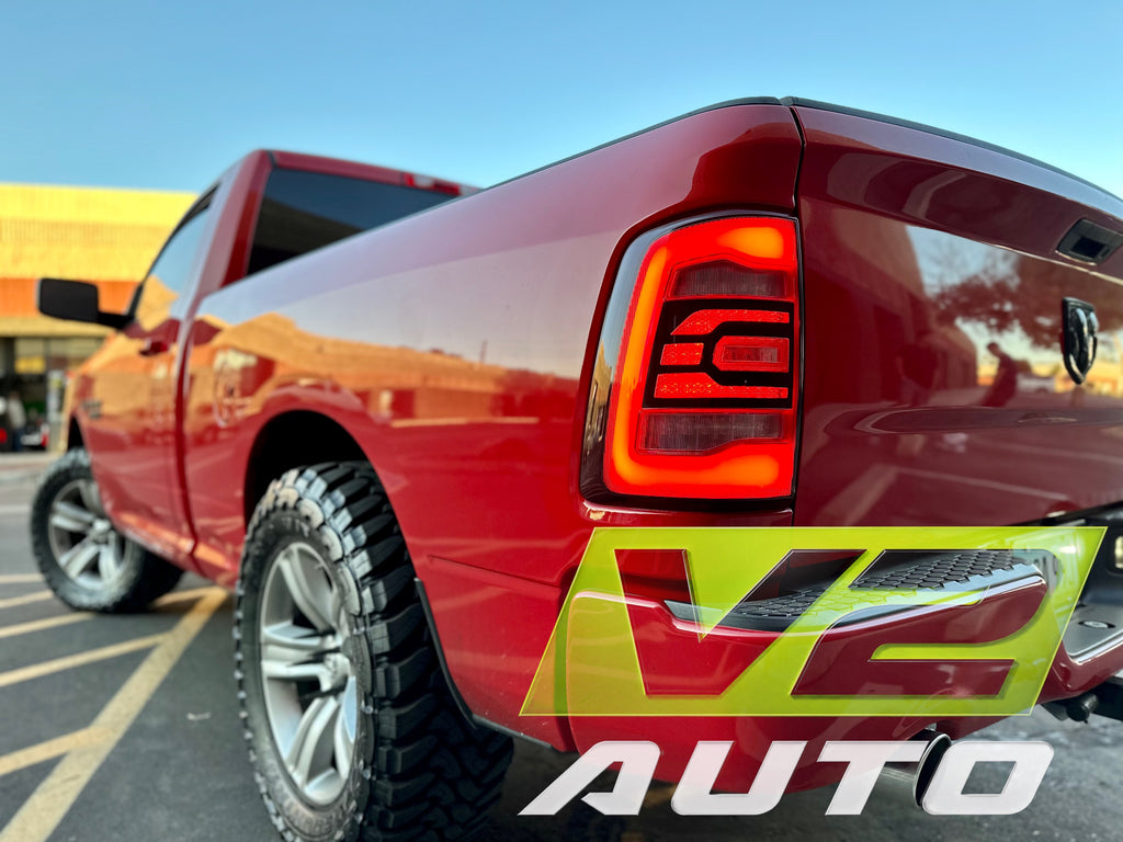 Dodge Ram 2009-2018 "PHANTOM 5th Gen Style" Tail Lamps