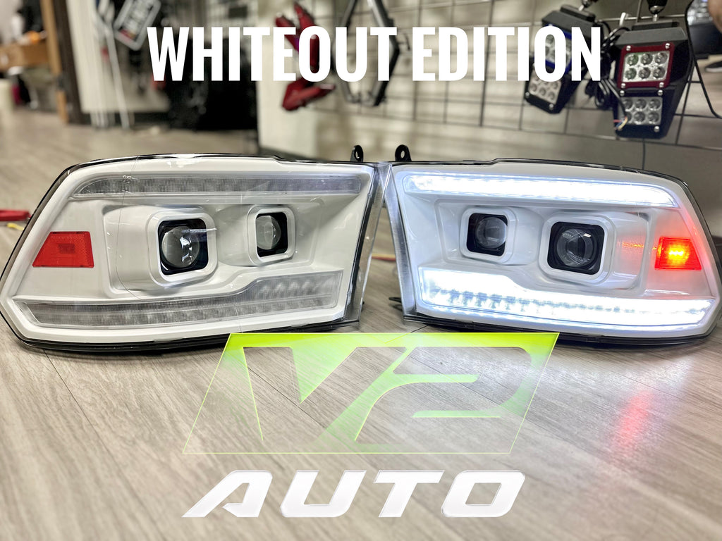 09-18 Dodge Ram DUAL SEQUENTIAL LED Projector Headlights