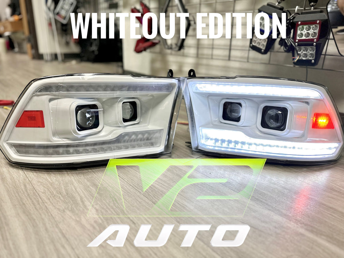 09-18 Dodge Ram DUAL SEQUENTIAL LED Projector Headlights