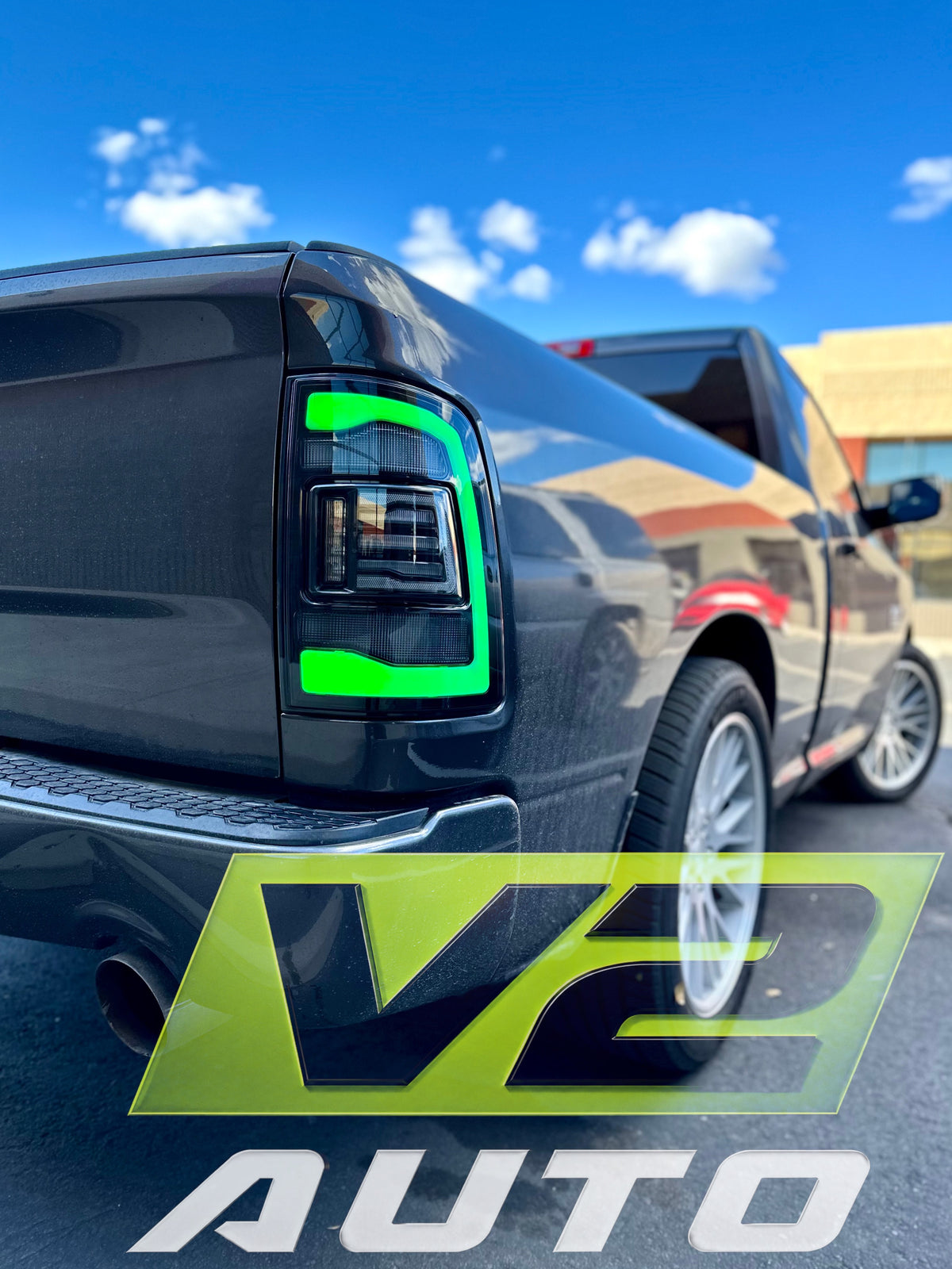Dodge Ram 2009-2018 "Phantom 2 5th Gen Style RGB Color Changing” Tail Lamps