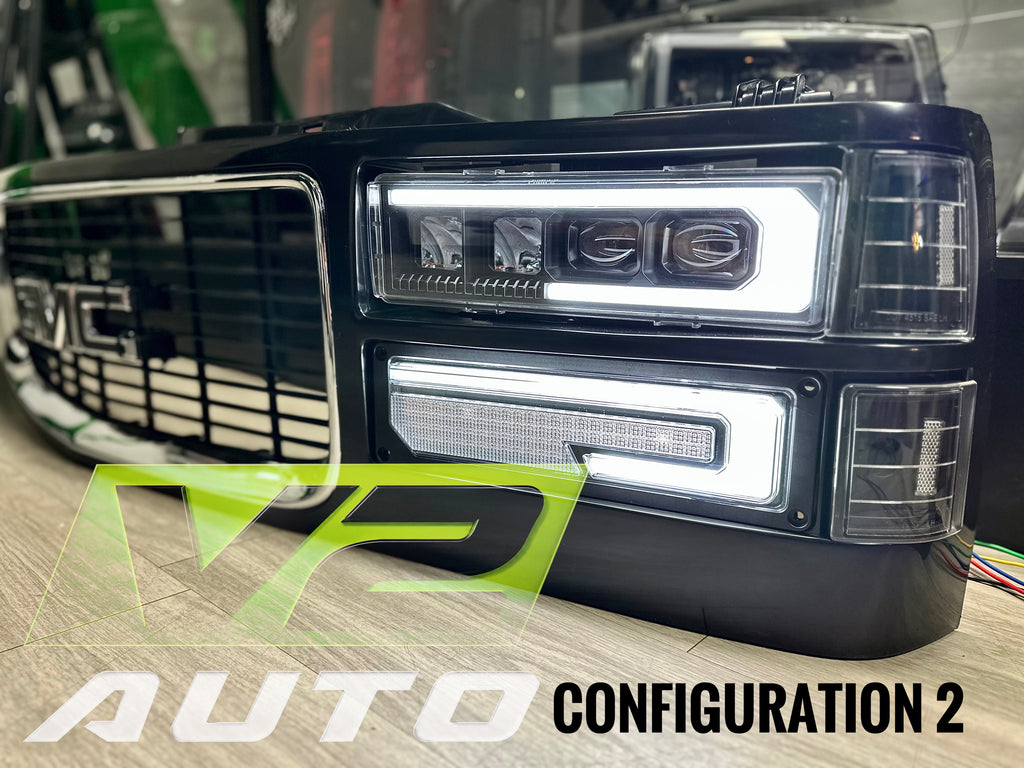88-98 Chevy Silverado Tahoe Blazer, GMC Sierra Yukon “ALPHA” FULL LED Headlights