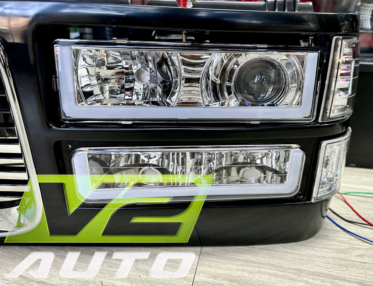 88-98 Chevy Silverado Tahoe Blazer, GMC Sierra Yukon LED “Projector U” Bar Headlights