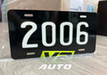 Custom “YEAR” License Plates