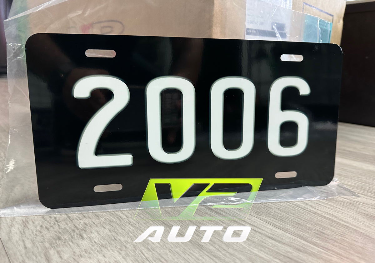 Custom “YEAR” License Plates