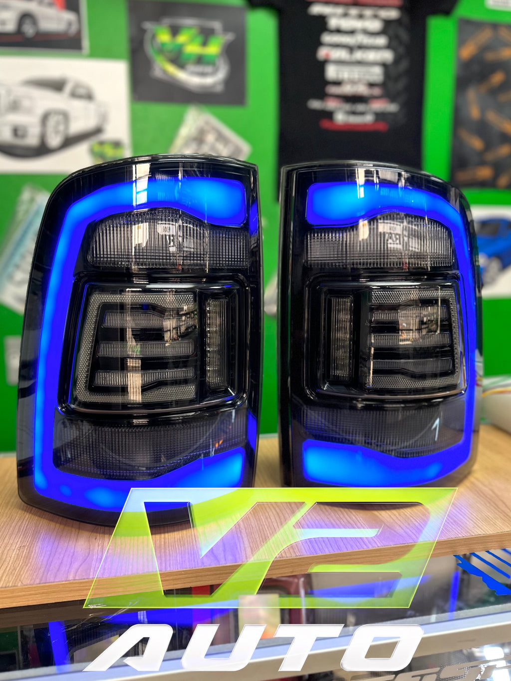 Dodge Ram 2009-2018 "Phantom 2 5th Gen Style RGB Color Changing” Tail Lamps
