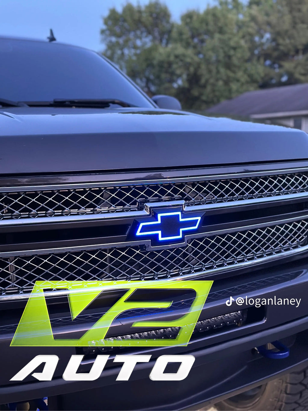 07-13 Chevy Silverado Bluetooth Color Changing LED RGB Bowtie Emblem