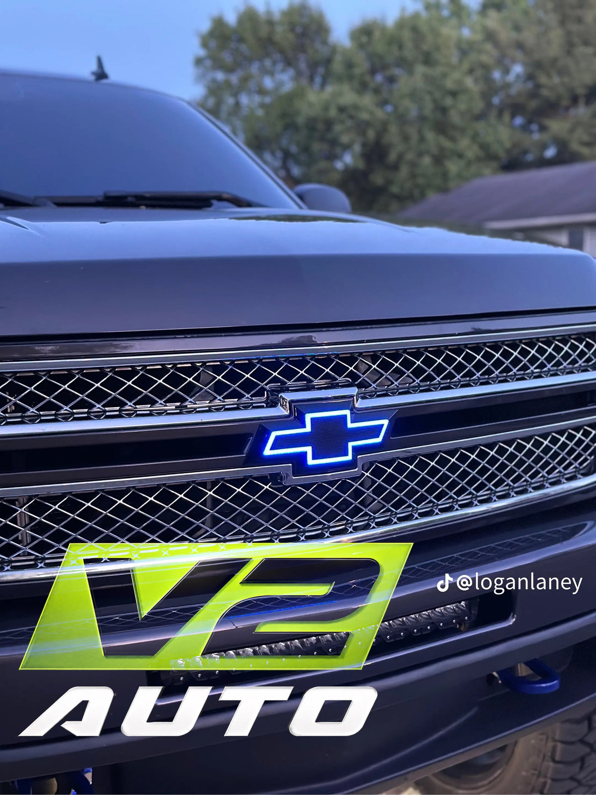 07-13 Chevy Silverado Bluetooth Color Changing LED RGB Bowtie Emblem