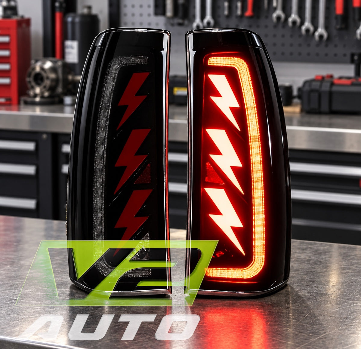 1999-2006 Chevy Silverado GMC Sierra Full LED “Bolt” Sequential Tail Lamps