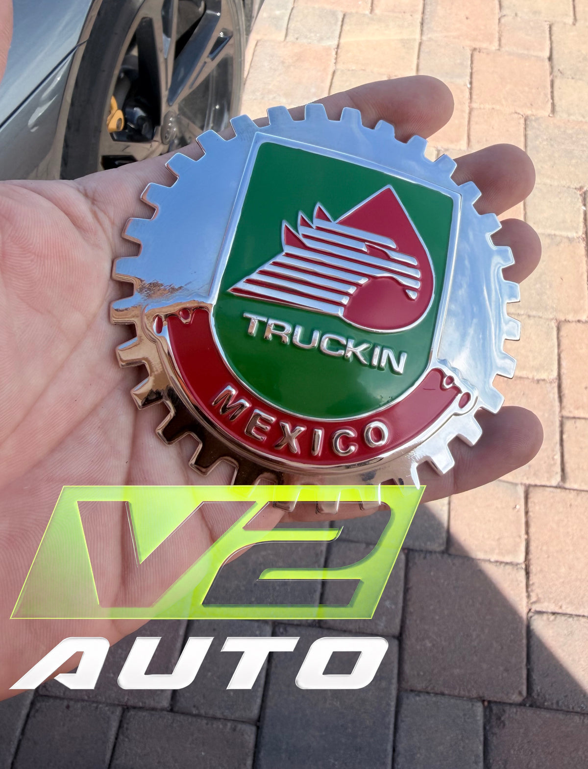 Mexico / U.S. Grill Badges