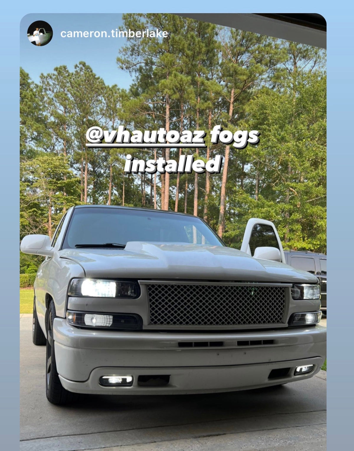 99-02 Chevy Silverado 00-06 Tahoe LED DRL Fog Lamps