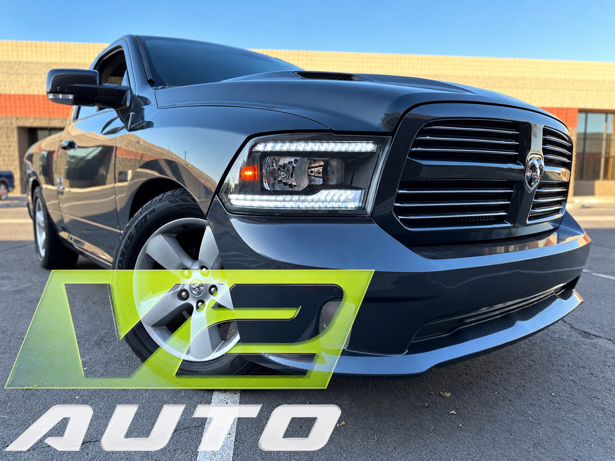 09-18 Dodge Ram DUAL SEQUENTIAL LED Reflector Headlights