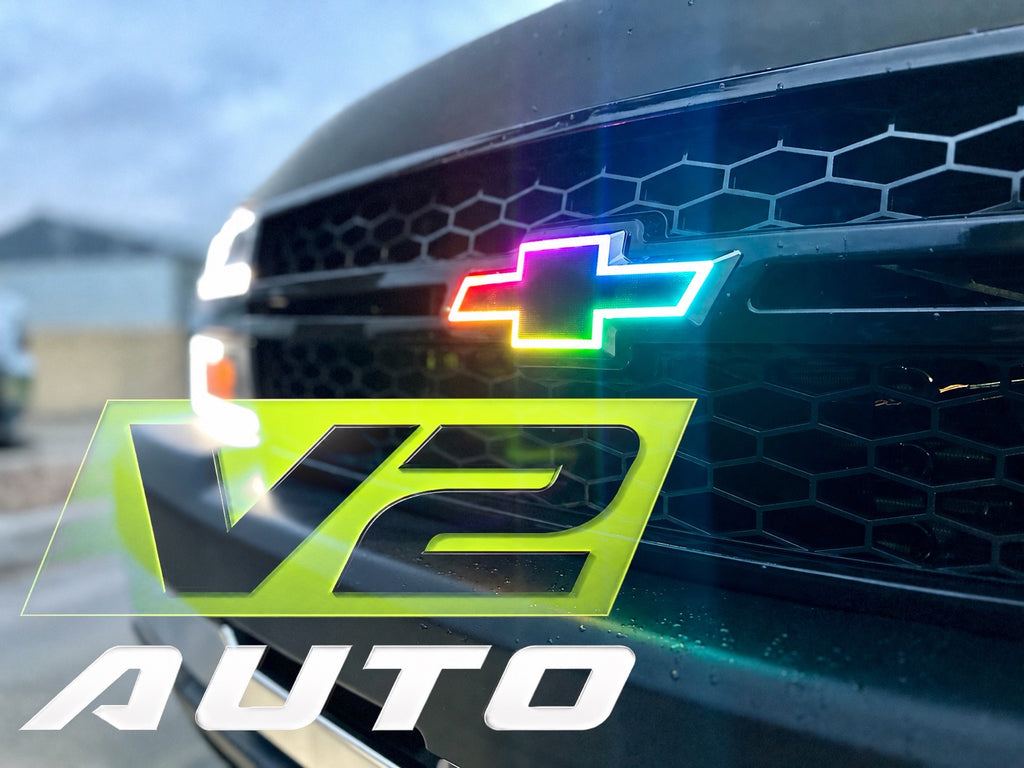 03-06 Chevy Silverado Bluetooth Color Changing LED RGB Bowtie Emblem