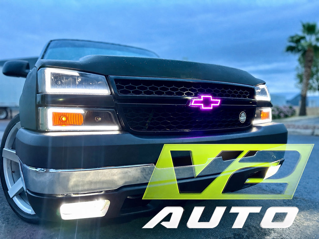 03-06 Chevy Silverado Bluetooth Color Changing LED RGB Bowtie Emblem