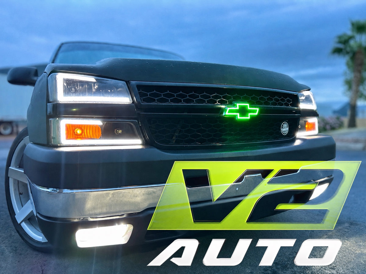 03-06 Chevy Silverado Bluetooth Color Changing LED RGB Bowtie Emblem