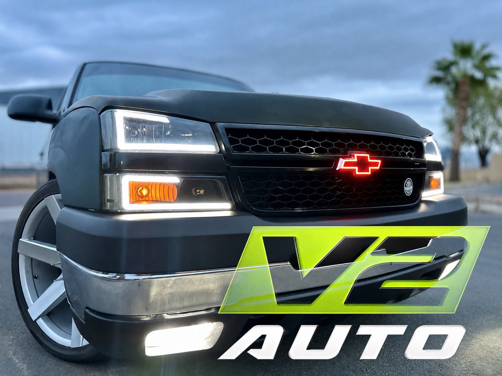 03-06 Chevy Silverado Bluetooth Color Changing LED RGB Bowtie Emblem