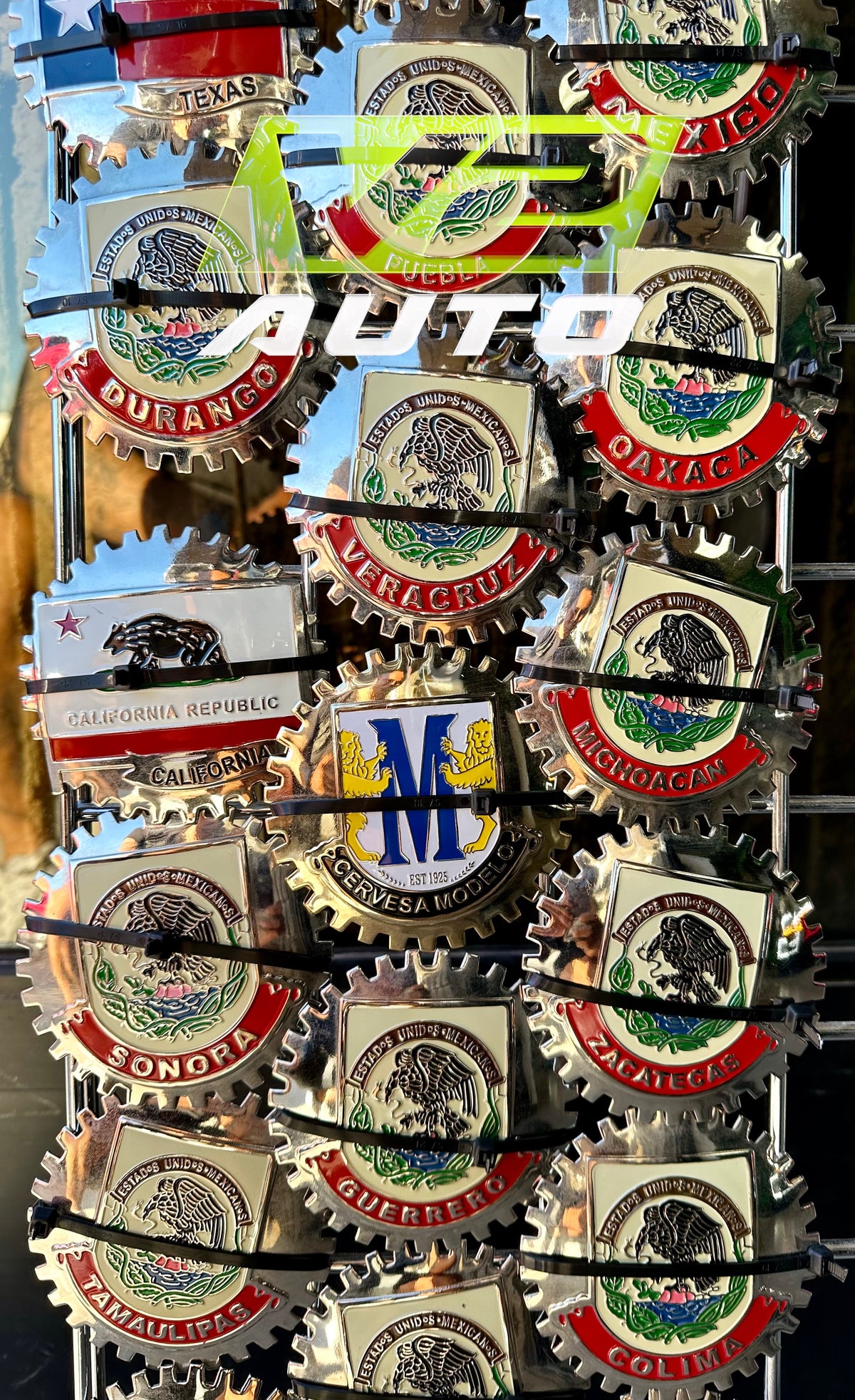 Mexico / U.S. Grill Badges