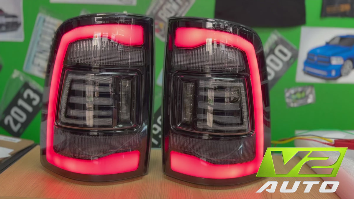 Dodge Ram 2009-2018 "Phantom 2 5th Gen Style RGB Color Changing” Tail Lamps