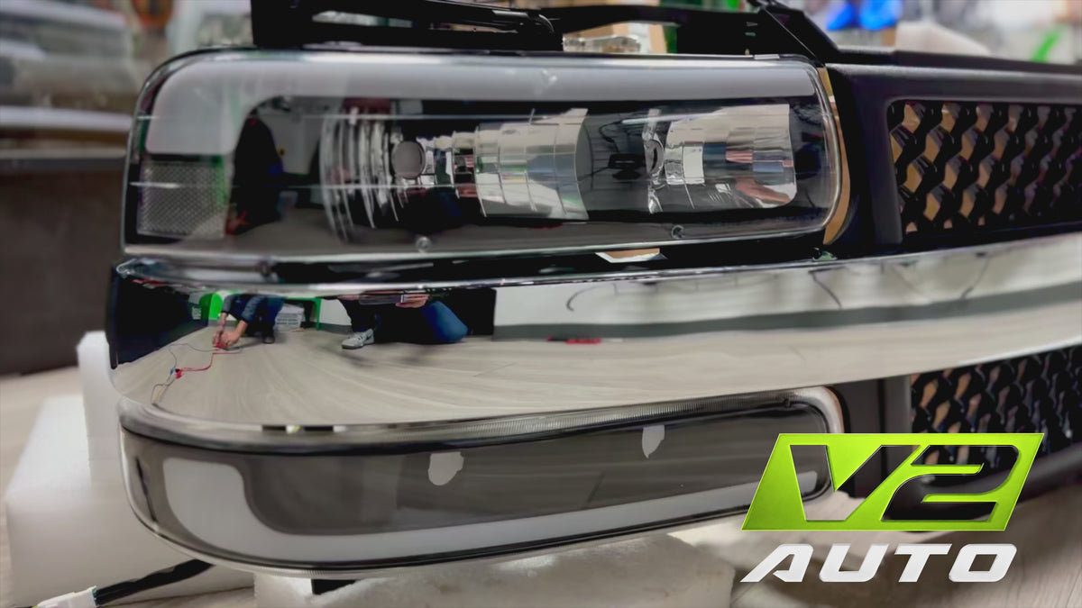 1999-2002 Chevy Silverado / 2000-2006 Tahoe “Big C Bar Gen 2 SWITCHBACK SEQUENTIAL” LED DRL Headlamps