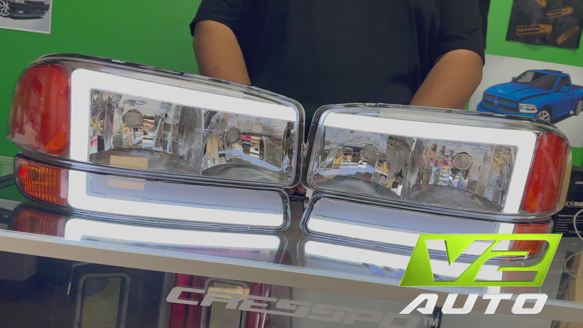 99-06 GMC Sierra Yukon "Gen 2 Big C Sequential" Headlights
