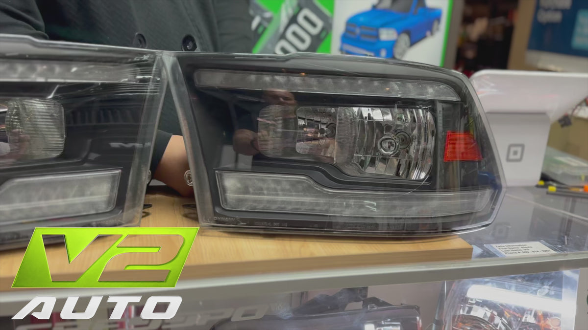 09-18 Dodge Ram DUAL SEQUENTIAL LED Reflector Headlights