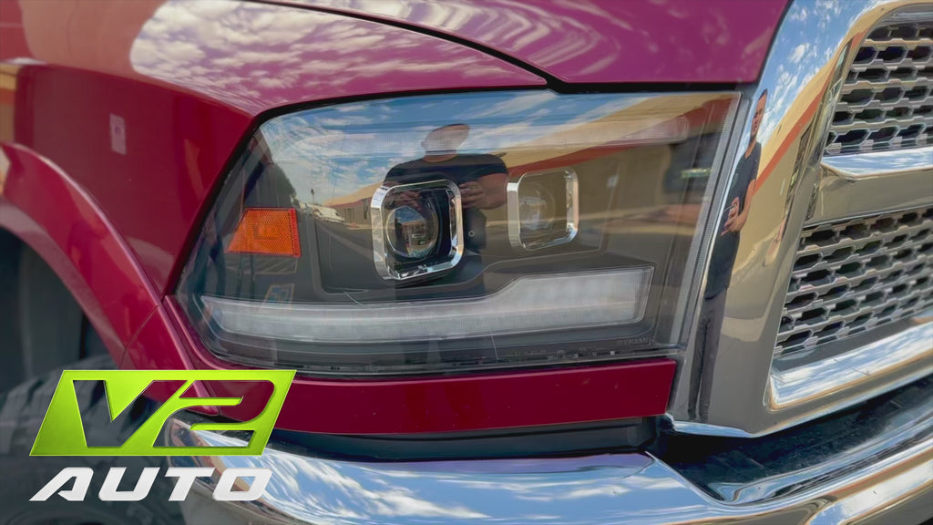 09-18 Dodge Ram DUAL SEQUENTIAL LED Projector Headlights