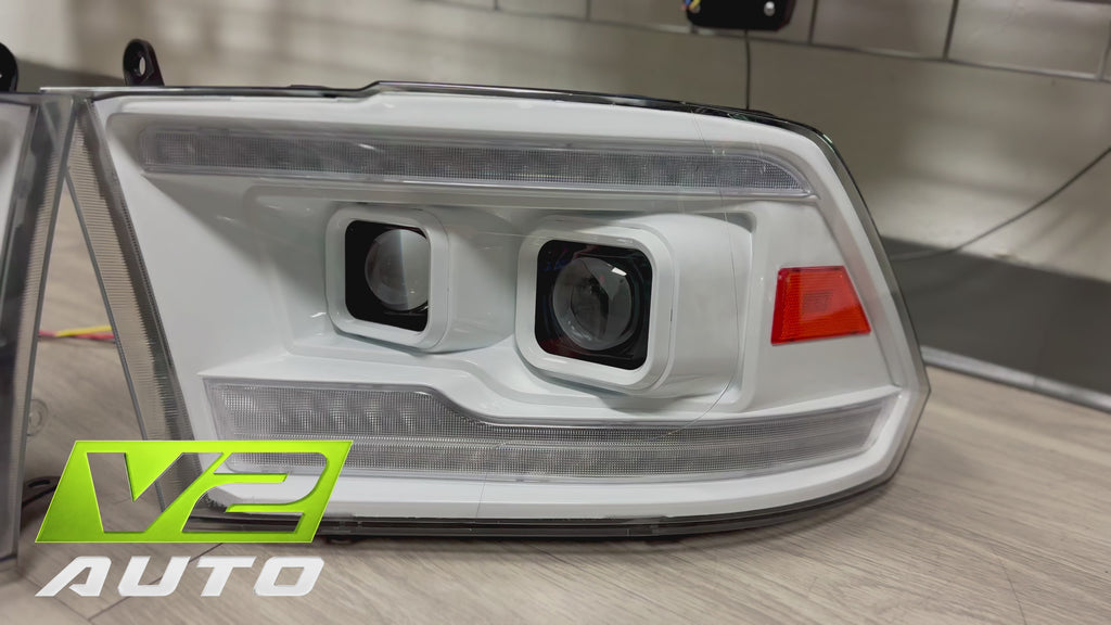09-18 Dodge Ram DUAL SEQUENTIAL LED Projector Headlights