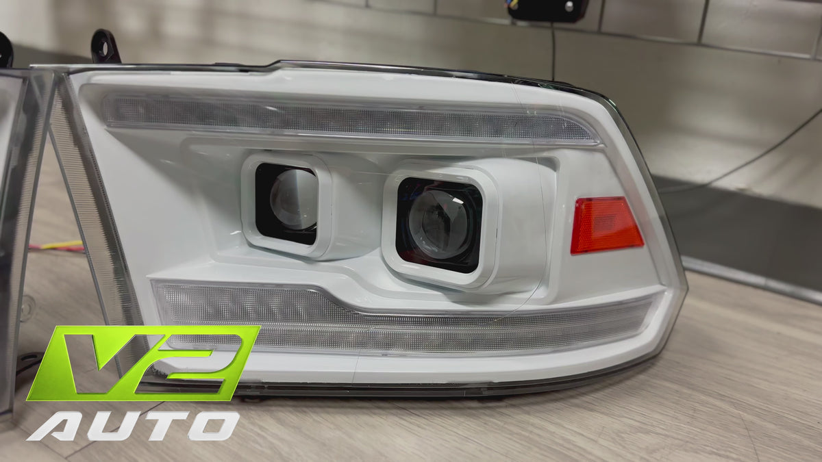 09-18 Dodge Ram DUAL SEQUENTIAL LED Projector Headlights