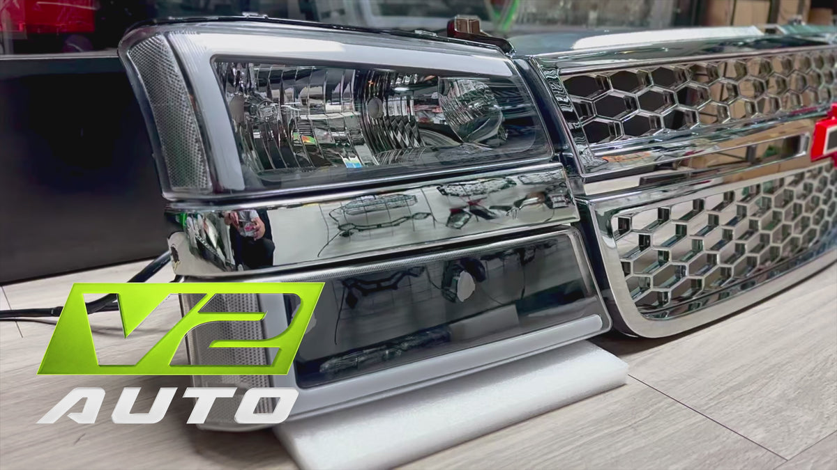 2003-2006 Chevy Silverado “Big C SWITCHBACK SEQUENTIAL” LED DRL Headlamps