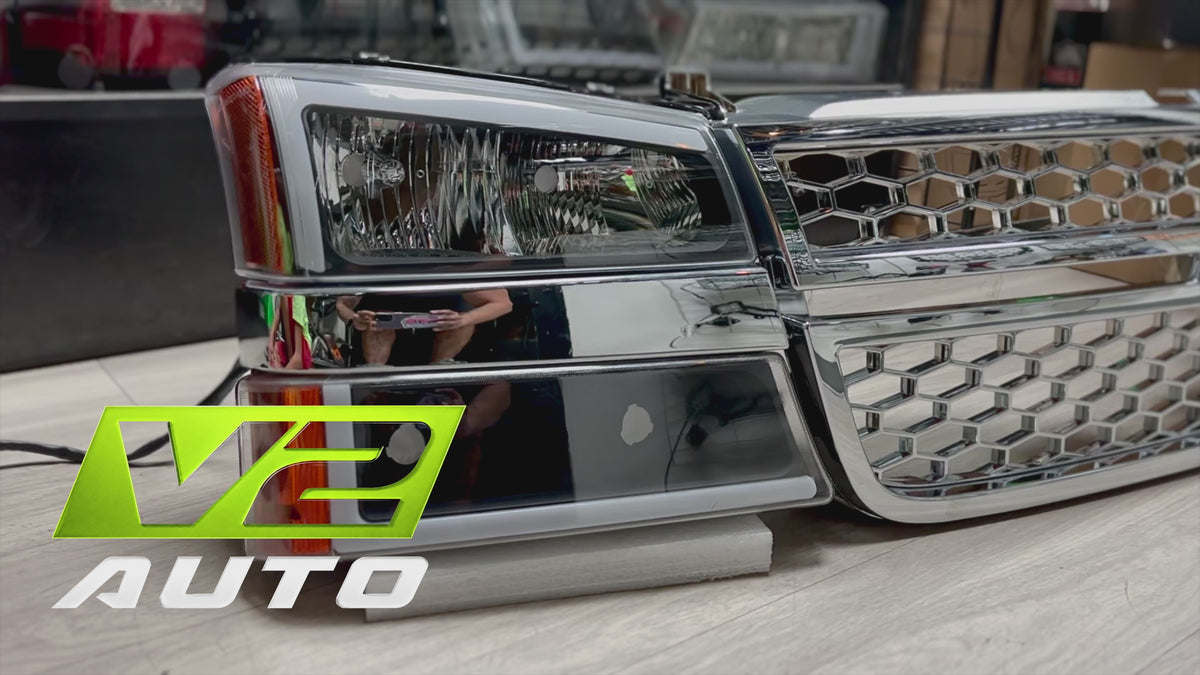 2003-2006 Chevy Silverado “Big C SWITCHBACK SEQUENTIAL” LED DRL Headlamps
