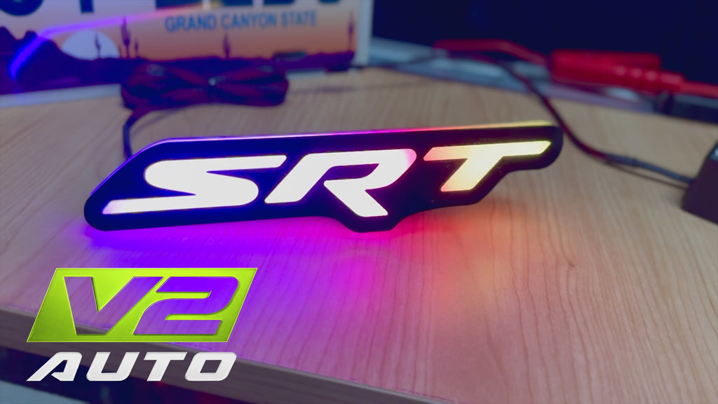 Dodge Jeep Chrysler “SRT”LED RGB Bluetooth Color Changing Emblem