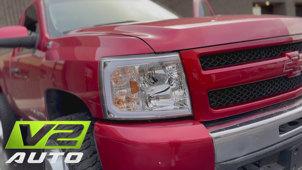 07-13 Chevy Silverado "Switchback Sequential Big C Reflector" Headlights