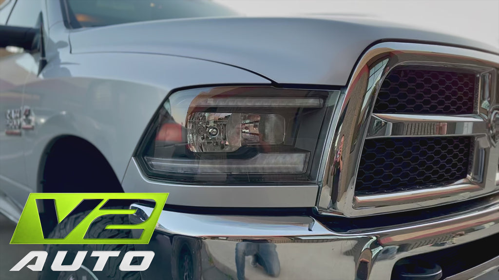 09-18 Dodge Ram DUAL SEQUENTIAL LED Reflector Headlights