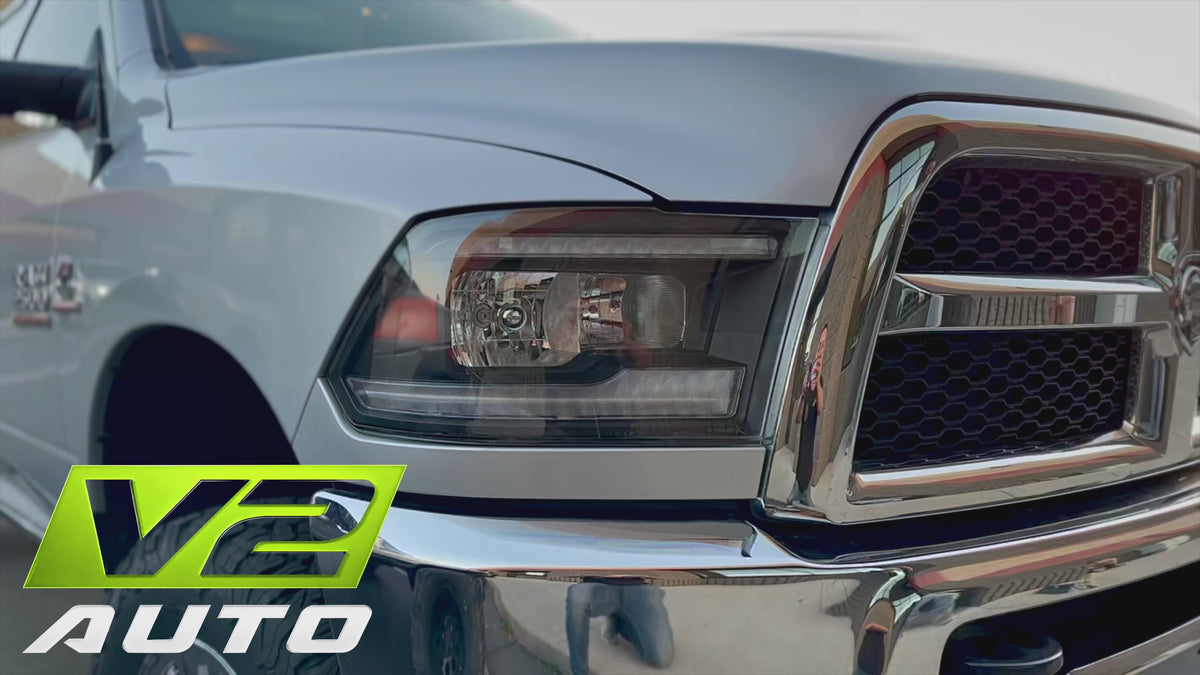 09-18 Dodge Ram DUAL SEQUENTIAL LED Reflector Headlights
