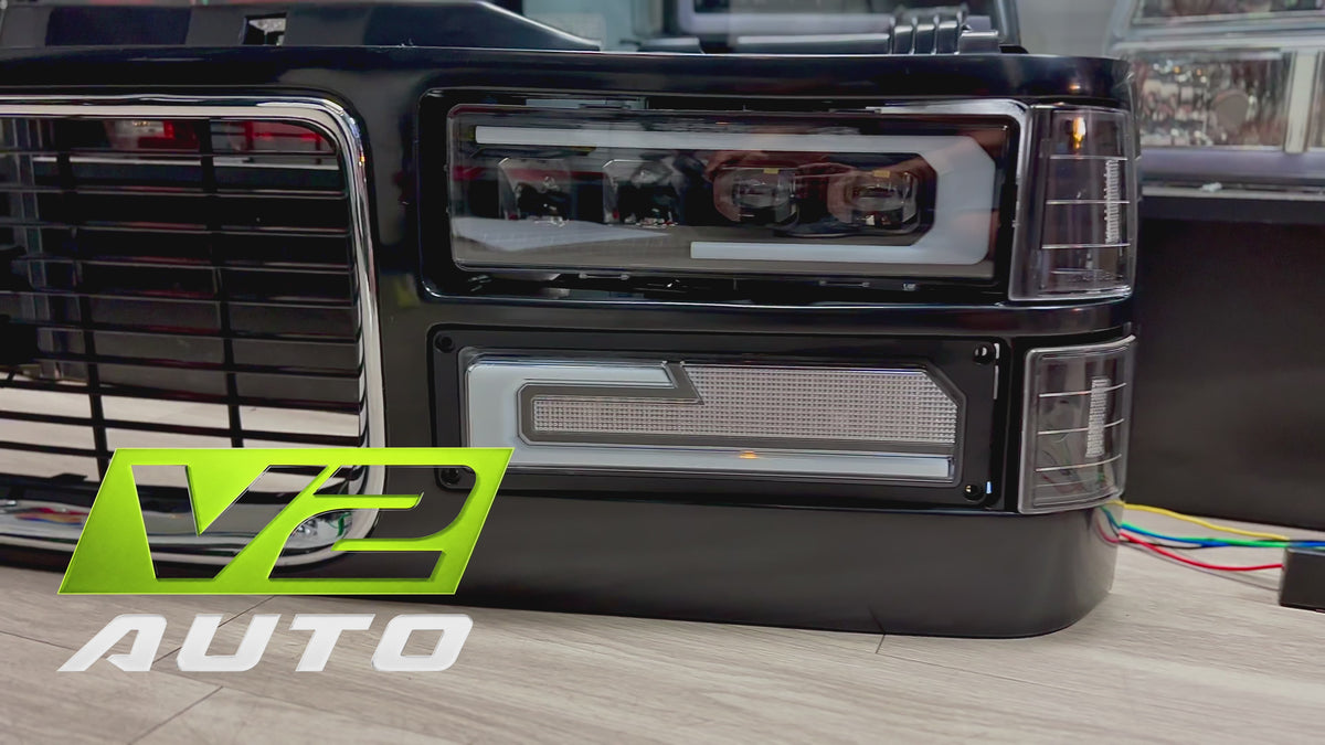 88-98 Chevy Silverado Tahoe Blazer, GMC Sierra Yukon “ALPHA” FULL LED Headlights
