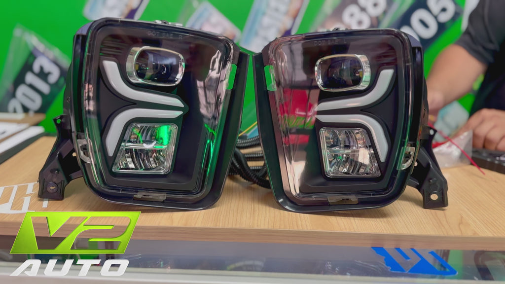 13-18 Dodge Ram 1500 “Switchback Sequential Style 2” FULL LED DRL Fog Lamps