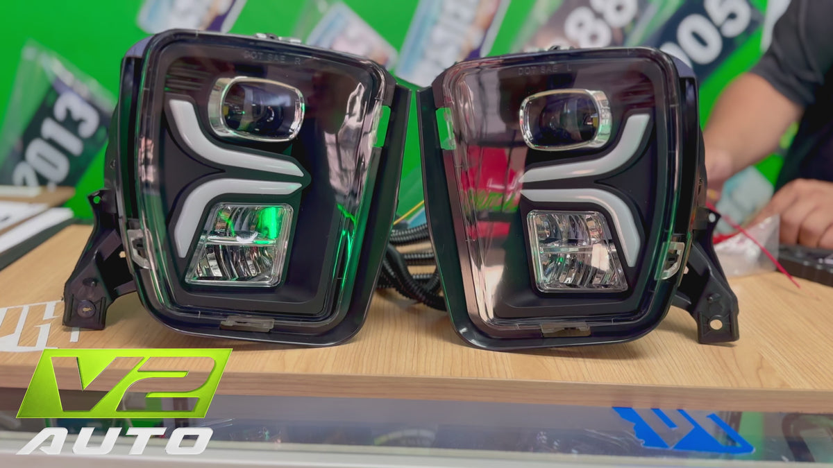13-18 Dodge Ram 1500 “Switchback Sequential Style 2” FULL LED DRL Fog Lamps